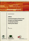 Buchcover Africa: A General Analysis of Forest Laws and Aspects of Implementation in Selected Countries South of the Sahara