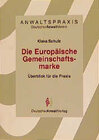 Buchcover Die Europäische Gemeinschaftsmarke