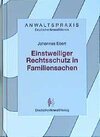 Buchcover Einstweiliger Rechtsschutz in Familiensachen
