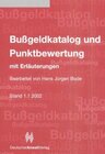Buchcover Bussgeldkatalog und Punktbewertung