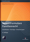 Buchcover AnwaltFormulare Familienrecht