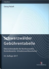 Buchcover Schwarzwälder Gebührentabelle