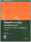 Buchcover AnwaltFormulare Familienrecht