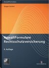 Buchcover AnwaltFormulare Rechtsschutzversicherung