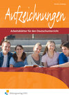 Buchcover Aufzeichnungen - Arbeitsblätter für den Deutschunterricht