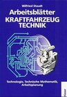 Buchcover Arbeitsblätter KFZ-Technik