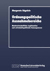 Buchcover Ordnungspolitische Ausnahmebereiche