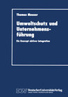 Buchcover Umweltschutz und Unternehmensführung