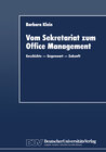 Buchcover Vom Sekretariat zum Office Management