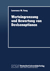 Buchcover Werteingrenzung und Bewertung von Devisenoptionen