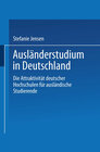 Buchcover Ausländerstudium in Deutschland