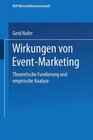 Buchcover Wirkungen von Event-Marketing