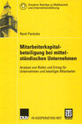 Buchcover Mitarbeiterkapitalbeteiligung bei mittelständischen Unternehmen