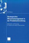Buchcover Strategisches Wissensmanagement in der Produktentwicklung