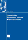 Buchcover Strategisches Management humaner Wissensressourcen