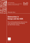 Buchcover Datenschutz in Europa und den USA