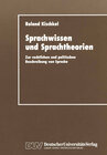 Buchcover Sprachwissen und Sprachtheorien