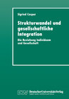 Buchcover Strukturwandel und gesellschaftliche Integration