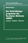 Buchcover Das Entwicklungsprogramm der Vereinten Nationen (UNDP)