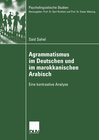 Buchcover Agrammatismus im Deutschen und im marokkanischen Arabisch