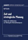 Buchcover Zeit und strategische Planung