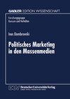 Buchcover Politisches Marketing in den Massenmedien