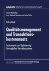 Buchcover Qualitätsmanagement und Transaktionskostenansatz