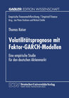 Buchcover Volatilitätsprognose mit Faktor-GARCH-Modellen