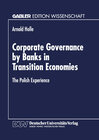 Buchcover Corporate Governance by Banks in Transition Economies