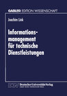 Buchcover Informations-management für technische Dienstleistungen