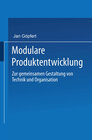 Buchcover Modulare Produktentwicklung