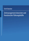 Buchcover Zeitmanagement deutscher und französischer Führungskräfte