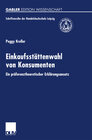 Buchcover Einkaufsstättenwahl von Konsumenten