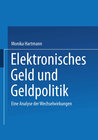 Buchcover Elektronisches Geld und Geldpolitik