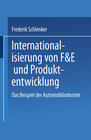Buchcover Internationalisierung von F&E und Produktentwicklung
