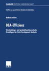 Buchcover DEA-Effizienz