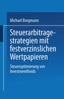 Buchcover Steuerarbitragestrategien mit festverzinslichen Wertpapieren