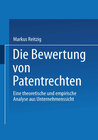 Buchcover Die Bewertung von Patentrechten