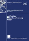 Buchcover Jahrbuch zur Mittelstandsforschung 1/2003