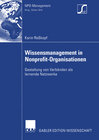 Buchcover Wissensmanagement in Nonprofit-Organisationen