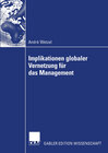 Buchcover Implikationen globaler Vernetzung für das Management