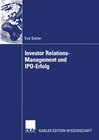 Buchcover Investor Relations-Management und IPO-Erfolg