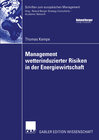Buchcover Management wetterinduzierter Risiken in der Energiewirtschaft