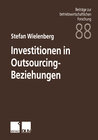 Buchcover Investitionen in Outsourcing-Beziehungen