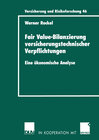 Buchcover Fair Value-Bilanzierung versicherungstechnischer Verpflichtungen