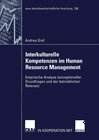Buchcover Interkulturelle Kompetenzen im Human Resource Management