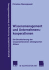 Buchcover Wissensmanagement und Unternehmenskooperationen