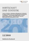 Buchcover Wirtschaft und Statistik, 12/2010