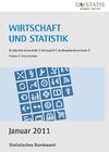 Buchcover Wirtschaft und Statistik, Januar 2011
