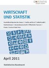 Buchcover Wirtschaft und Statistik, April 2011